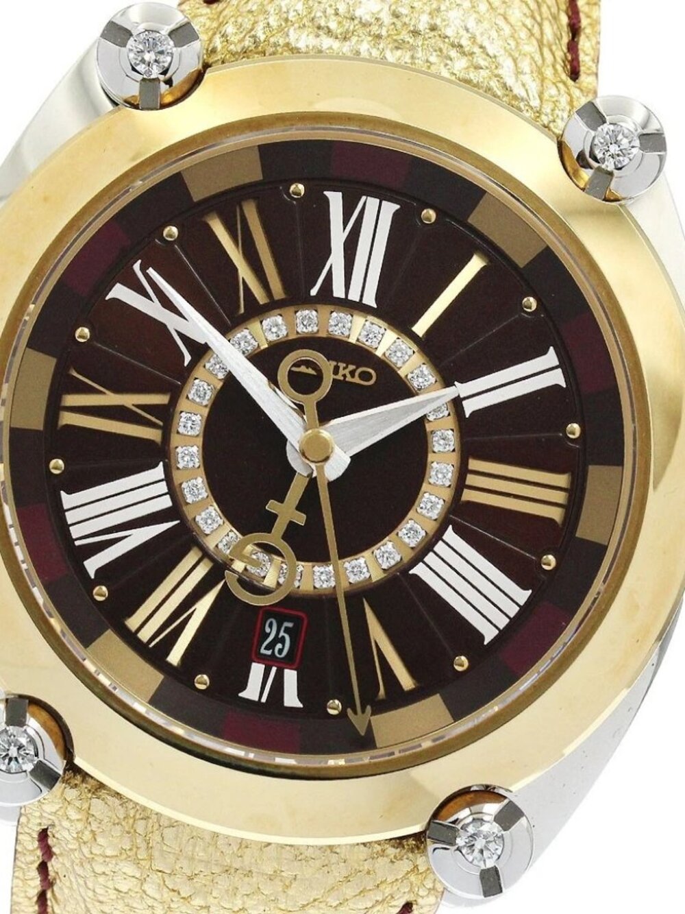 SEIKO Galante SBLM006/8L36-00D0 GMT date Brown Dial Automatic Men's Watch_906040
